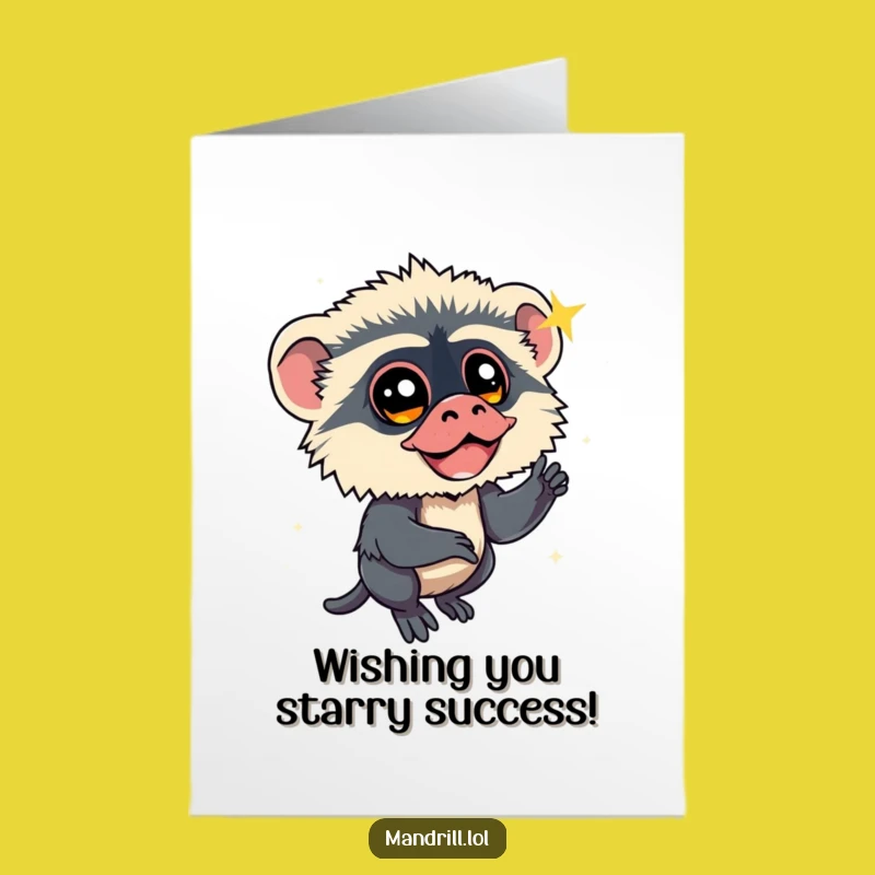 Free Printable Mandrill Congrats Card: Shooting Star Wish Downloadable Celebration